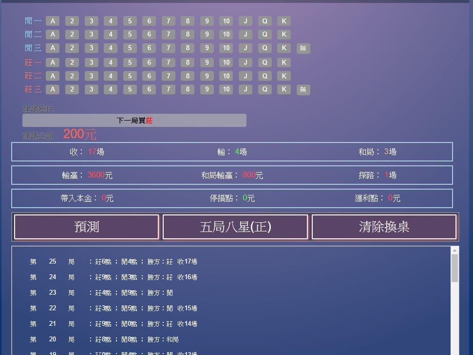 決勝百家樂預測使用方式